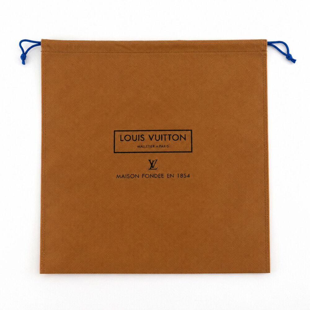 Louis Vuitton Dust Bag Orange Drawstring Storage Shoe Handbag Cover 15x13